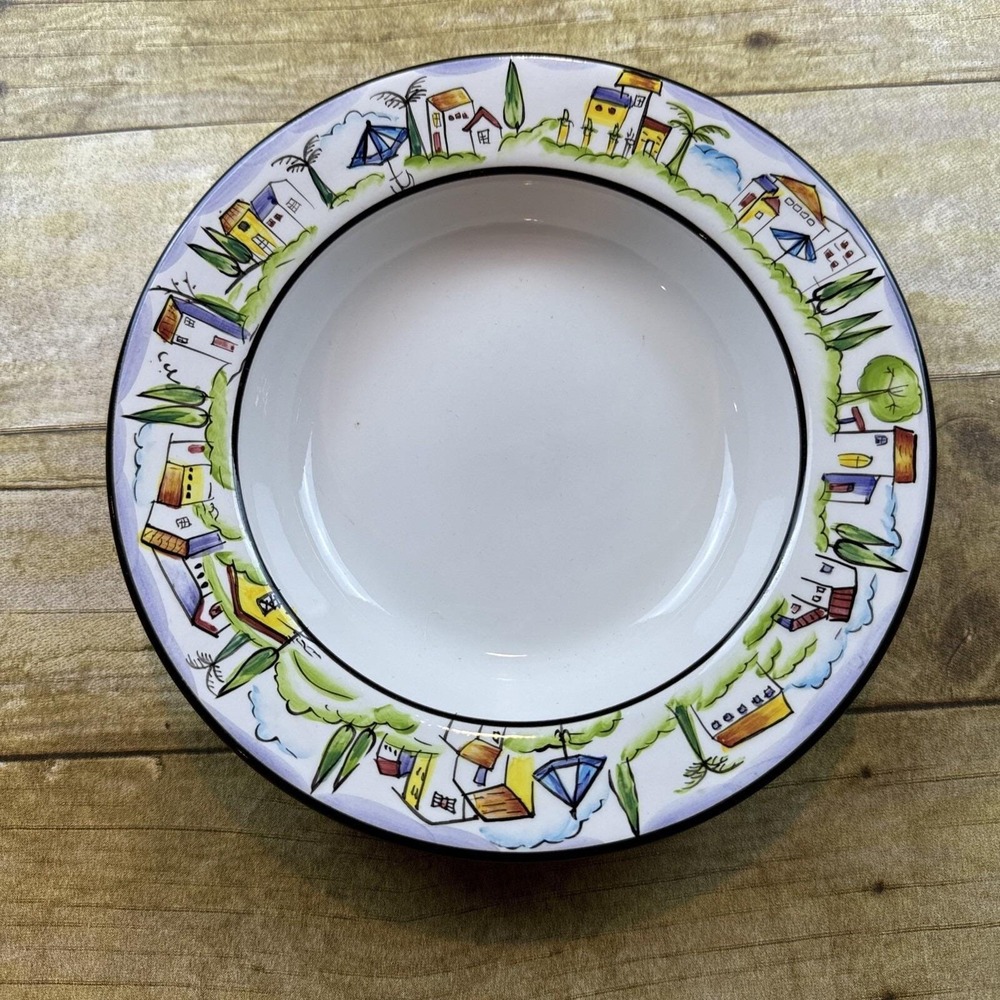 Sakura Provence‎ Soup Bowl 8.5" Design By Apple Single Bowl Hand Painted